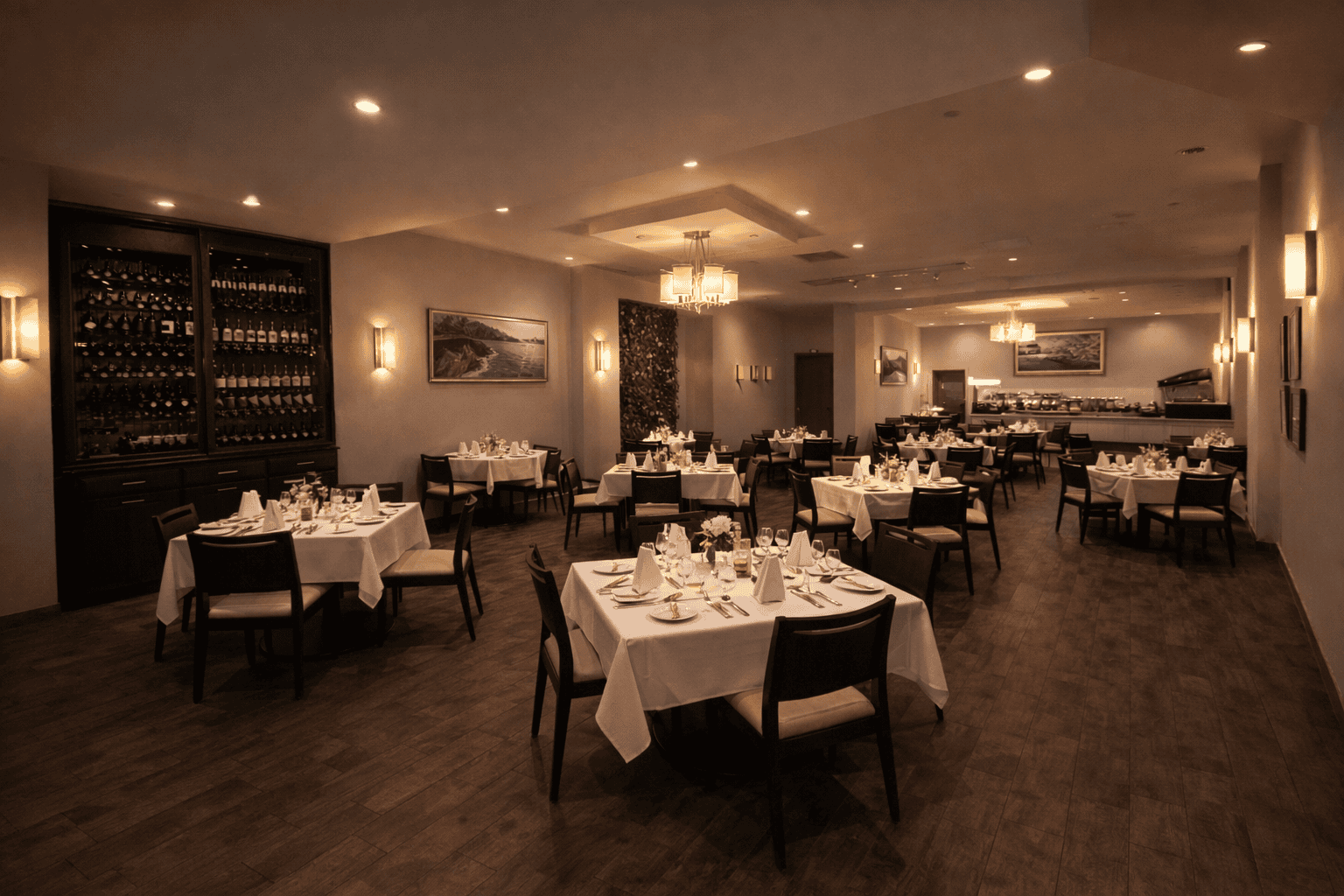 sala main dinner setup